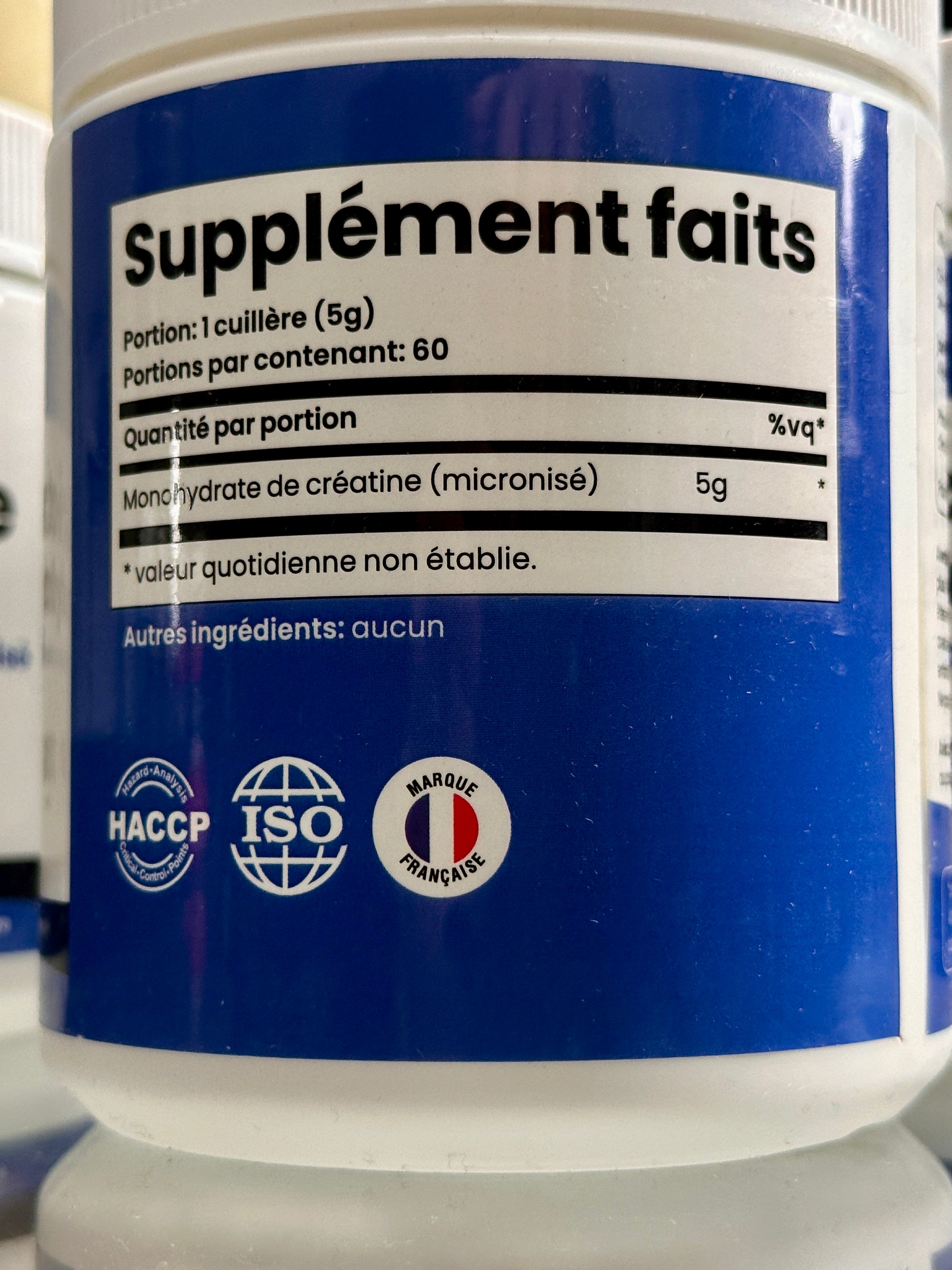 Créatine Monohydrate - 300g Force, Énergie & Récupération Musculaire
