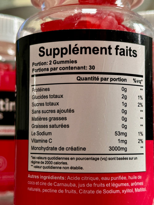 Gummies Créatine | Énergie & Force Musculaire