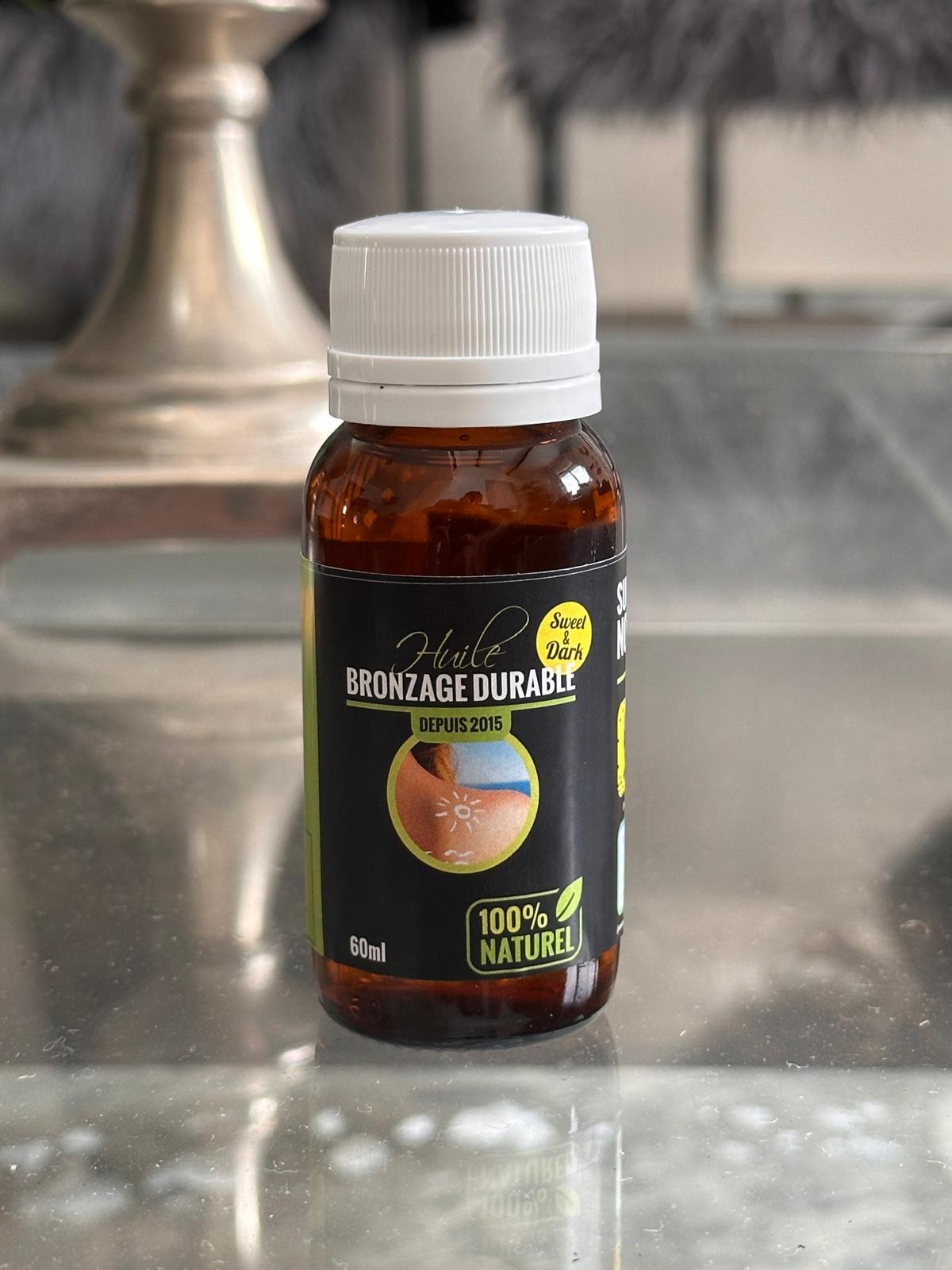 huile de bronzage dark and sweet sans protection uv