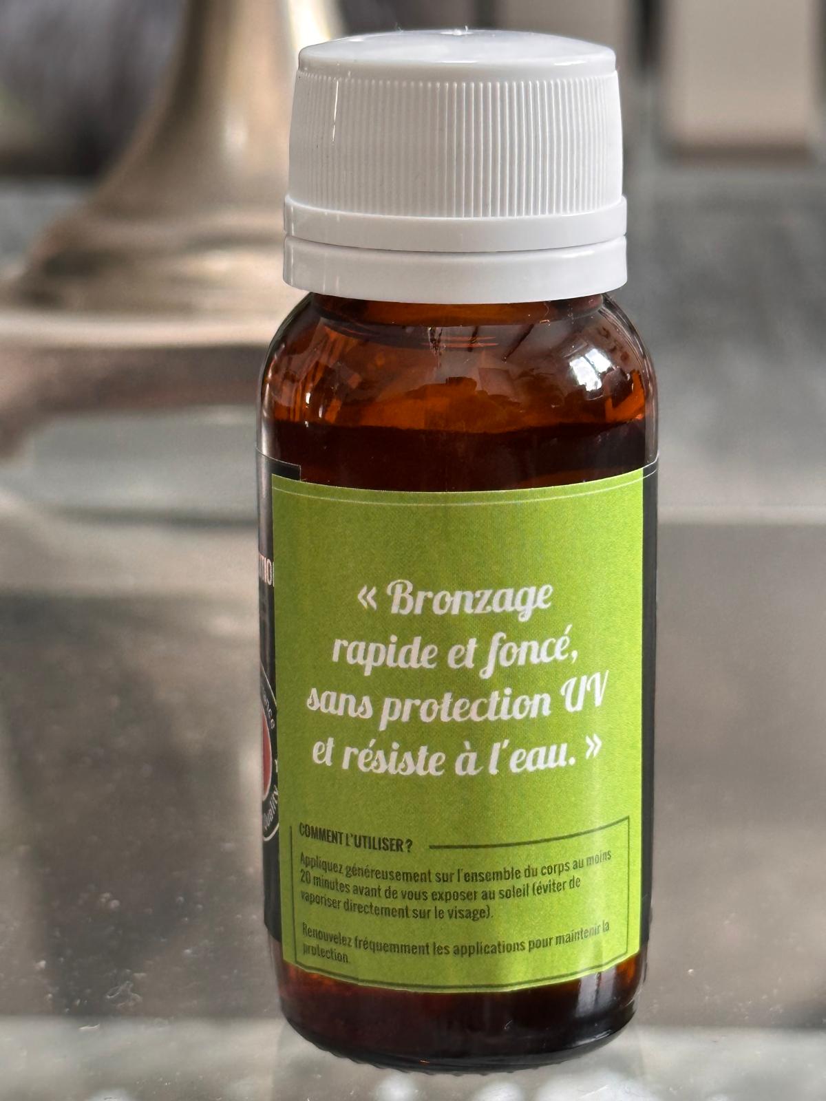 huile de bronzage dark and sweet sans protection uv